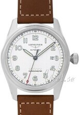 Longines L3.811.4.73.2 Spirit Silverfärgad/Läder Ø42 mm