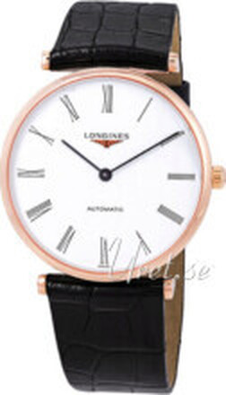 Longines L4.908.1.91.2 Grande Classique Vit/Läder Ø36 mm