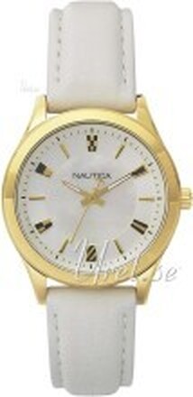 Nautica NAPVNC001 Vit/Läder Ø36 mm