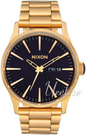 Nixon A356-2033 The Sentry Svart/Gulguldtonat stål Ø42 mm