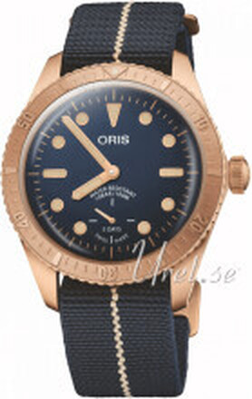 Oris 01 401 7764 3185-Set Diving Blå/Textil Ø40 mm