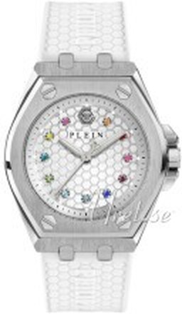 Philipp Plein PWJAA0122 Plein Extreme Silverfärgad/Gummi Ø38 mm