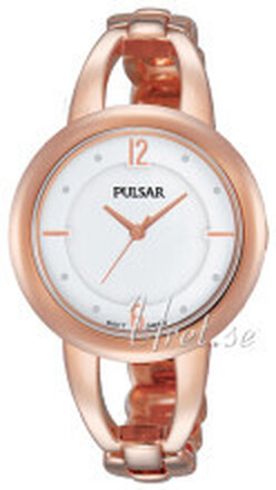 Pulsar PH8208X1 Dress Vit/Roséguldstonat stål Ø33 mm