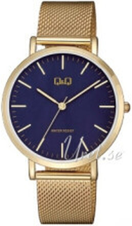 Q&Q QA20J012Y Classic Blå/Roséguldstonat stål Ø42 mm