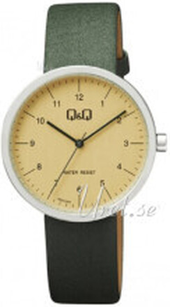 Q&Q QC24J325Y Classic Guldtonad/Läder Ø38 mm