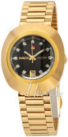 Rado R12416613 Diastar Original Svart/Gulguldtonat stål Ø27.3 mm