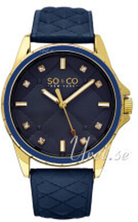 So & Co New York 5201.3 SoHo Blå/Läder Ø38 mm