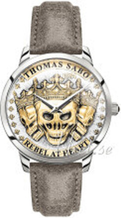 Thomas Sabo WA0356-273-207 Rebel at Heart Silverfärgad/Läder Ø42 mm