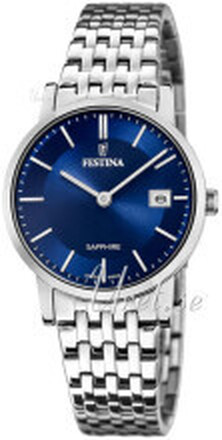 Festina F20019-2 Swiss Made Blå/Stål Ø29.3 mm