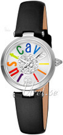 Just Cavalli JC1L280L0015 Glam Chic Sølvfarvet/Læder Ø28 mm