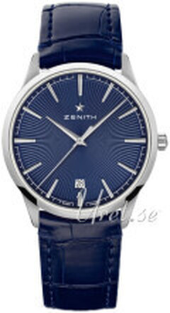 Zenith 03.3100.670-02.C922 Elite Classic Blå/Gummi Ø40.5 mm