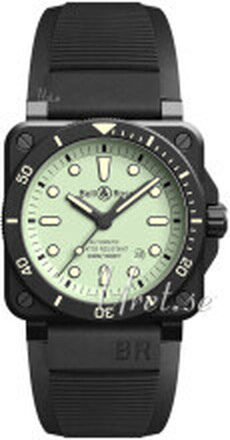 Bell & Ross BR-03-92-DIVER-FULL-LUM Instruments Grønn/Gummi