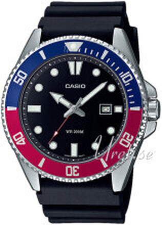 Casio MDV-107-1A3VEF Casio Collection Sort/Gummi Ø44.2 mm