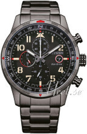 Citizen CA0797-84E Chrono Sport Sort/Stål Ø43 mm