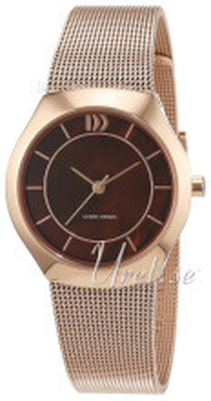 Danish Design 3320208 Classic Brun/Rose-gulltonet stål Ø30 mm