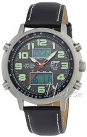 ETT Eco Tech Time EGS-11301-22L Hunter II Grå/Lær Ø48 mm