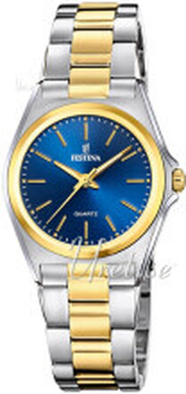 Festina F20556-4 Classic Blå/Gulltonet stål Ø31 mm