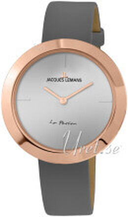 Jacques Lemans 1-2031G La Passion Grå/Lær Ø37 mm