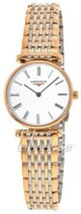 Longines L4.209.1.91.7 La Grande Classique De Longines Hvit/Rose-gulltonet stål