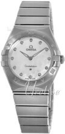 Omega 131.10.28.60.55.001 Constellation Quartz 28Mm Hvit/Stål Ø28 mm