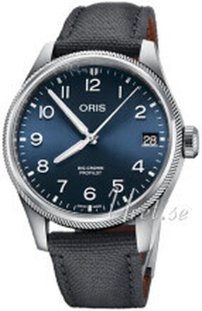 Oris 01 751 7761 4065-07 3 20 05LC Aviation Blå/Lær Ø41 mm