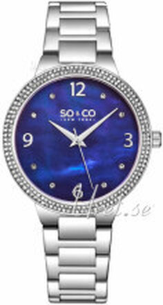 So & Co New York 5519B.1 Madison Blå/Stål Ø39 mm