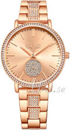 So & Co New York 5525.5 Madison Rosegullfarget/Rose-gulltonet stål Ø38 mm