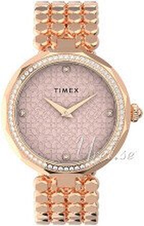 Timex TW2V02800 Asheville Rosa/Rose-gulltonet stål Ø34 mm