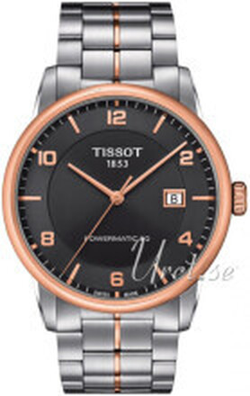 Tissot T086.407.22.067.00 Luxury Sort/Rose-gulltonet stål Ø41 mm