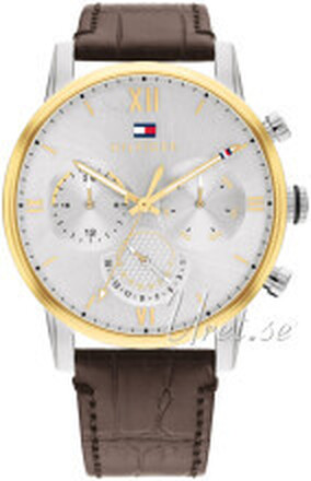 Tommy Hilfiger 1791884 Sullivan Sølvfarget/Lær Ø44 mm