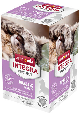 Ekonomipack: Animonda Integra Protect Adult Diabetes 24 x 100 g portionsform - Mixpack