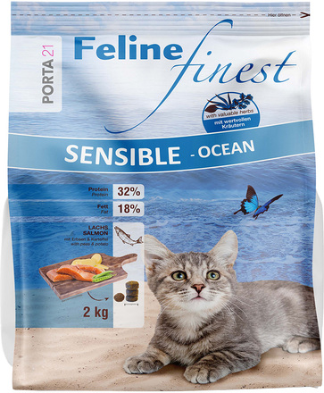 Porta 21 Feline Finest Sensible Ocean - Ekonomipack: 2 x 2 kg