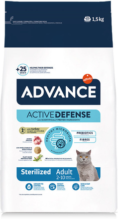 Advance Cat Sterilized kalkon - 1,5 kg