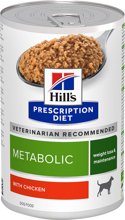 Hill's Prescription Diet Metabolic Weight Management Kylling - Økonomipakke: 48 x 370 g