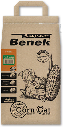 Super Benek Corn Cat Frisk Græs - Økonomipakke: 3 x 7 l (ca. 13,2 kg)