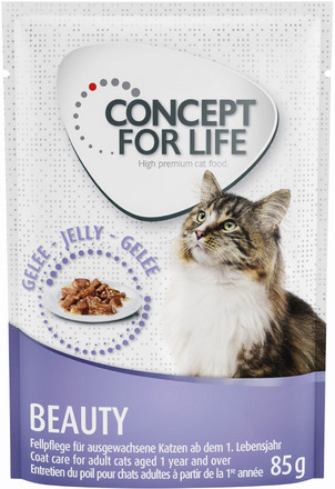 Concept for Life Beauty Adult - Forbedret opskrift! - Supplement: 12 x 85 g Concept for Life Beauty i gelé