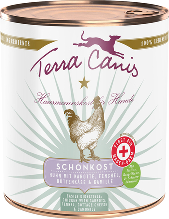 Terra Canis First Aid 6 x 800 g - Kyckling med morötter, fänkål, keso & kamomill