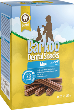 Ekonomipack: Barkoo Dental Snacks - Stora hundar (28 st)