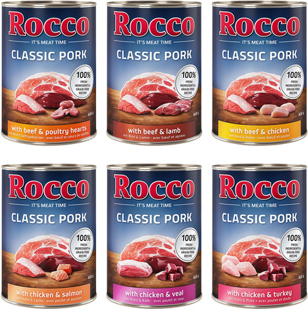 Rocco Classic Pork 6 x 400 g - Mix: 6 sorter