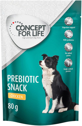 Concept for Life Prebiotic Snack med kyckling - Ekonomipack: 3 x 80 g
