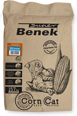 Super Benek Corn Cat Havbrise - 25 l (ca. 15,7 kg)