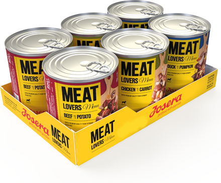 Josera Meatlovers Menü 6 x 800 g - Mixpack 3 sorter