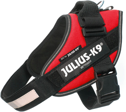 JULIUS-K9 IDC®-Powersele röd - Stl. 0: bröstomfång 58 - 76 cm