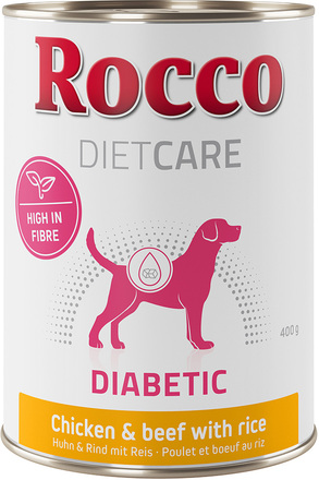 Rocco Diet Care Diabetic Kylling & Okse med ris 400g 12 x 400 g