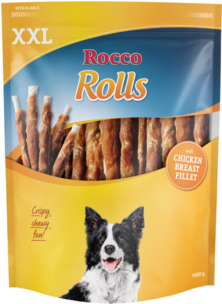 Rocco Rolls XXL Pack - Med kycklingbröst 2 x 1 kg