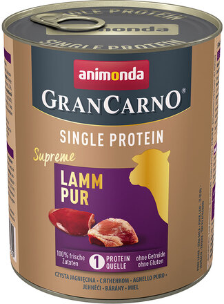 Animonda GranCarno Adult Single Protein Supreme 6 x 800 g - Lam Pur
