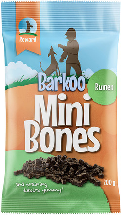 Økonomipakke: 4 / 8 x 200 g Barkoo Mini Bones - Kallun 8 x 200 g