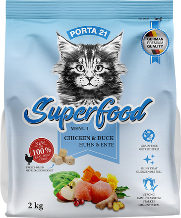 Porta 21 Superfood Menu 1 Kyckling & anka - 2 kg