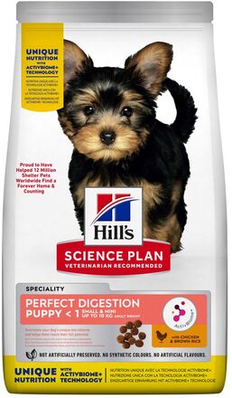 Hill's Science Plan Small & Mini Puppy Perfect Digestion - Ekonomipack: 2 x 6 kg