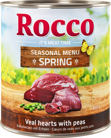Rocco-kevätmenu - vasikansydäntä ja pehmeitä herneitä - 6 x 800 g